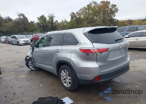 2015 Toyota Highlander Le V6 z USA, uszkodzony, nr VIN 5TDBKRFHXFS169162